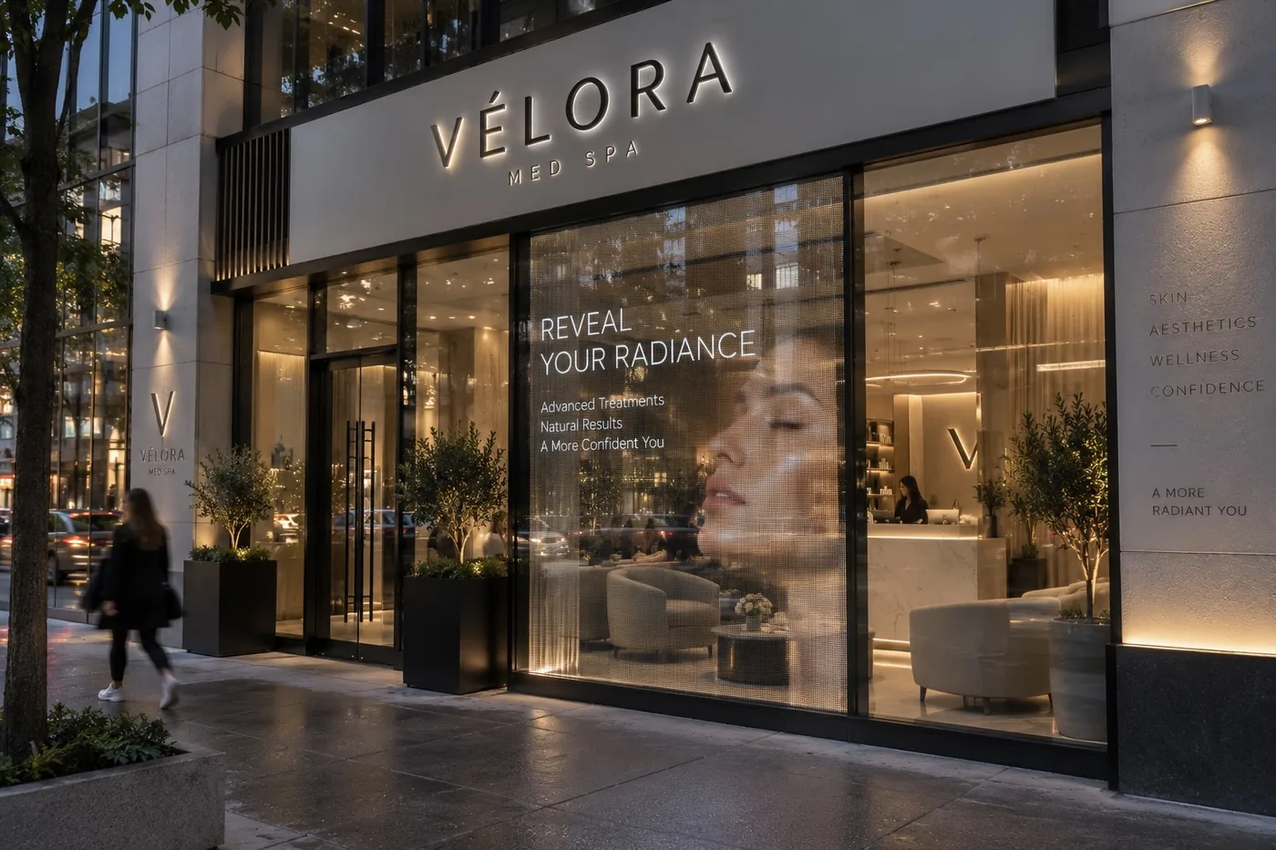 Med Spas storefront concept visualization